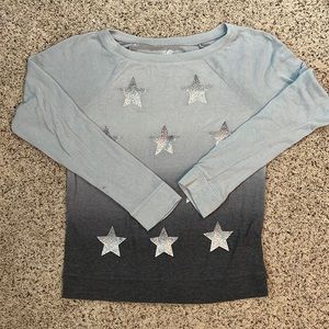 Justice Sliver Sparkly Sweater Girls Size 20